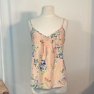 Talula peach floral print tank